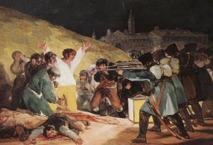 Répression napoléonienne pendant la guerre d'Espagne (« le 3 mai 1808 » de Goya) Répression napoléonienne pendant la guerre d'Espagne (« le 3 mai 1808 » de Goya)