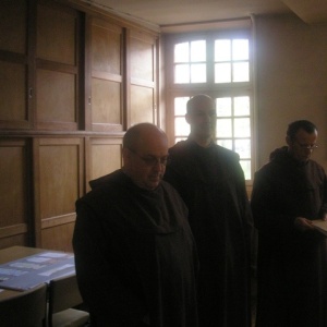 Les trois nouveaux prieurs d'Avon, Paris et Lille, Didier-Marie, Christophe-Marie et Yannick