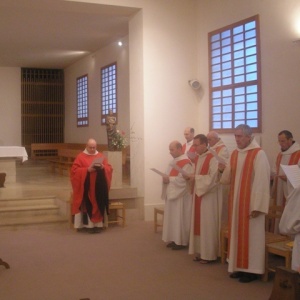 Eucharistie matinale avant l'élection du provincial