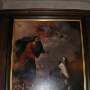 Tableau de Ste Marie Madeleine de Pazzi - Le musé de Dijon conserve de nombreuses pièces provenant de différent Carmel.