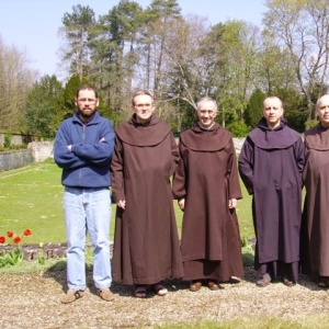 Le conseil provincial au complet, Marc, Olivier-Marie, Gérard-Marie, Antoine-Marie et Didier-Marie